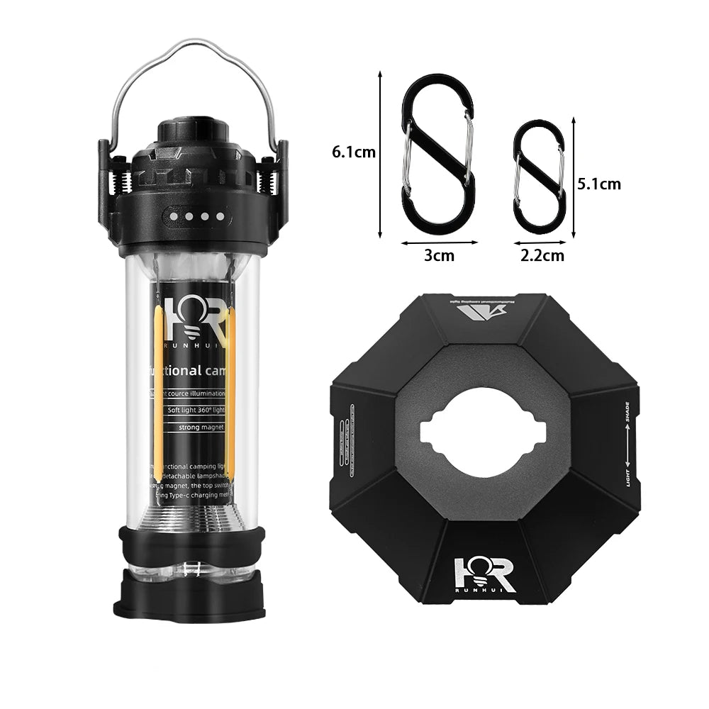 DOTWISE 3000mAh Retro Portable Camping Lantern – Waterproof Outdoor Tent Light